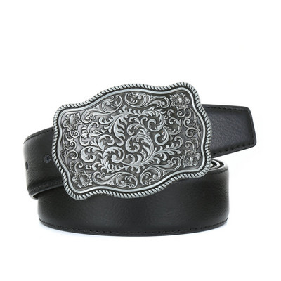 Western big clipper Skull Texas Centura cu cinci colțuri PU Centura 4.0 unisex