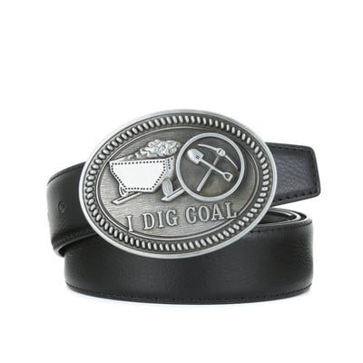 Western big clipper Skull Texas Centura cu cinci colțuri PU Centura 4.0 unisex