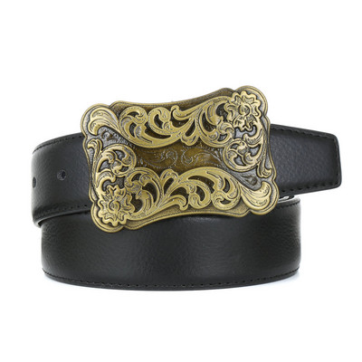 Western big clipper Skull Texas Centura cu cinci colțuri PU Centura 4.0 unisex