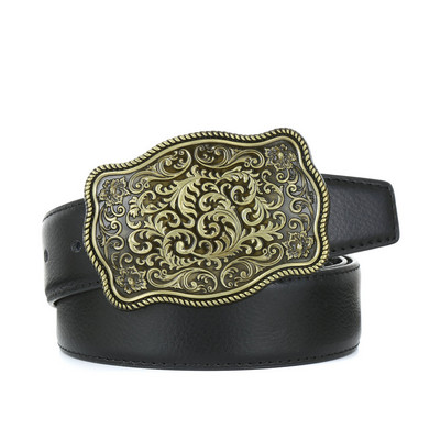 Western big clipper Skull Texas Centura cu cinci colțuri PU Centura 4.0 unisex