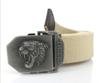 SupSindy muški platneni remen tigar metalna kopča vojni remen Vojni taktički pojasevi za muškarce vrhunske kvalitete muški remen Vojno zeleni 120cm