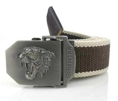 SupSindy muški platneni remen tigar metalna kopča vojni remen Vojni taktički pojasevi za muškarce vrhunske kvalitete muški remen Vojno zeleni 120cm