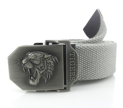 SupSindy muški platneni remen tigar metalna kopča vojni remen Vojni taktički pojasevi za muškarce vrhunske kvalitete muški remen Vojno zeleni 120cm