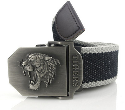 SupSindy muški platneni remen tigar metalna kopča vojni remen Vojni taktički pojasevi za muškarce vrhunske kvalitete muški remen Vojno zeleni 120cm