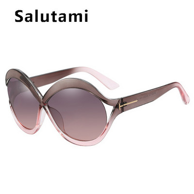 Sunčane naočale s mačjim okom novog modnog dizajna za žene Vintage preveliki šuplji okvir Crni gradijent sunčane naočale Ženske elegantne nijanse