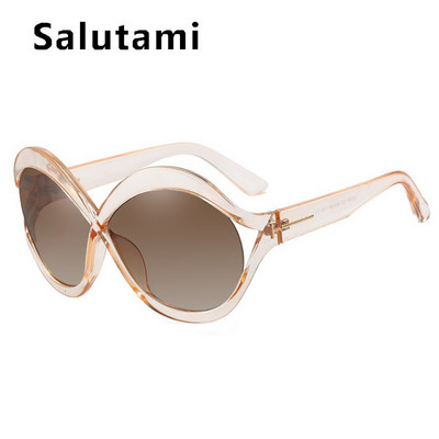 Sunčane naočale s mačjim okom novog modnog dizajna za žene Vintage preveliki šuplji okvir Crni gradijent sunčane naočale Ženske elegantne nijanse