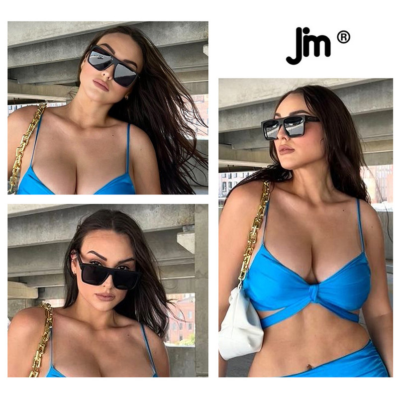 Retro ülisuured ruudukujulised polariseeritud päikeseprillid Naistele Mehed Brändi Disain Driving Big Suured Päikeseprillid Naistele Meestele Must