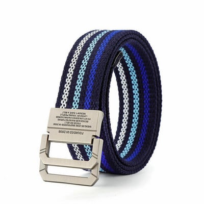 Divat Férfi Öv Szöveg Sport Vászon Nylon Kiváló Minőségi Alkalmi Designer Farmer Automata Csatos Csíkos Öv Férfi SzíjHB063
