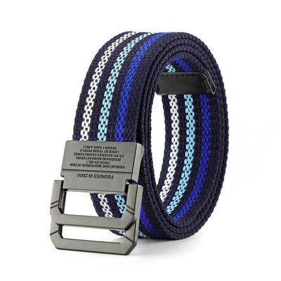 Divat Férfi Öv Szöveg Sport Vászon Nylon Kiváló Minőségi Alkalmi Designer Farmer Automata Csatos Csíkos Öv Férfi SzíjHB063