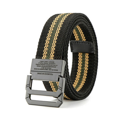 Divat Férfi Öv Szöveg Sport Vászon Nylon Kiváló Minőségi Alkalmi Designer Farmer Automata Csatos Csíkos Öv Férfi SzíjHB063