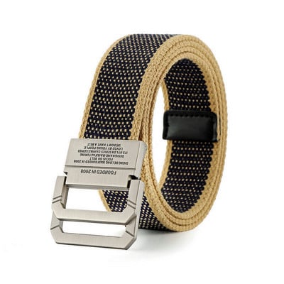 Divat Férfi Öv Szöveg Sport Vászon Nylon Kiváló Minőségi Alkalmi Designer Farmer Automata Csatos Csíkos Öv Férfi SzíjHB063