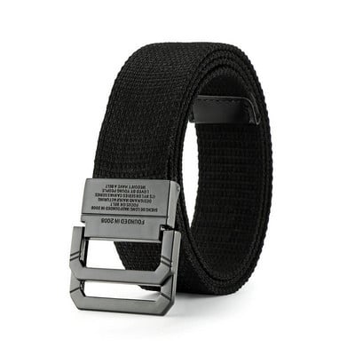 Divat Férfi Öv Szöveg Sport Vászon Nylon Kiváló Minőségi Alkalmi Designer Farmer Automata Csatos Csíkos Öv Férfi SzíjHB063