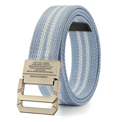Divat Férfi Öv Szöveg Sport Vászon Nylon Kiváló Minőségi Alkalmi Designer Farmer Automata Csatos Csíkos Öv Férfi SzíjHB063