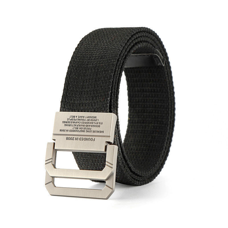 Divat Férfi Öv Szöveg Sport Vászon Nylon Kiváló Minőségi Alkalmi Designer Farmer Automata Csatos Csíkos Öv Férfi SzíjHB063