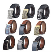 Kuulsa kaubamärgi disainer Meeste rihm Uus saabumine pruun must nahkrihm Meeste rihmad Luksuslikud automaatsed pandlaga rihmad meestele B700