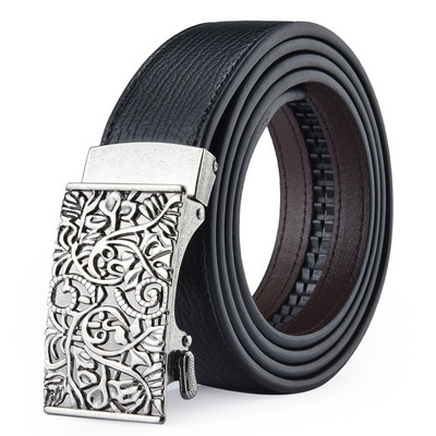 Kuulsa kaubamärgi disainer Meeste rihm Uus saabumine pruun must nahkrihm Meeste rihmad Luksuslikud automaatsed pandlaga rihmad meestele B700