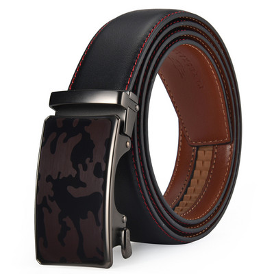 Kuulsa kaubamärgi disainer Meeste rihm Uus saabumine pruun must nahkrihm Meeste rihmad Luksuslikud automaatsed pandlaga rihmad meestele B700