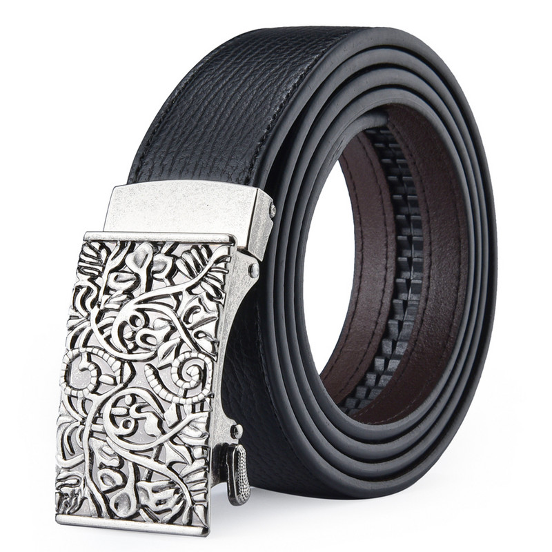 Kuulsa kaubamärgi disainer Meeste rihm Uus saabumine pruun must nahkrihm Meeste rihmad Luksuslikud automaatsed pandlaga rihmad meestele B700