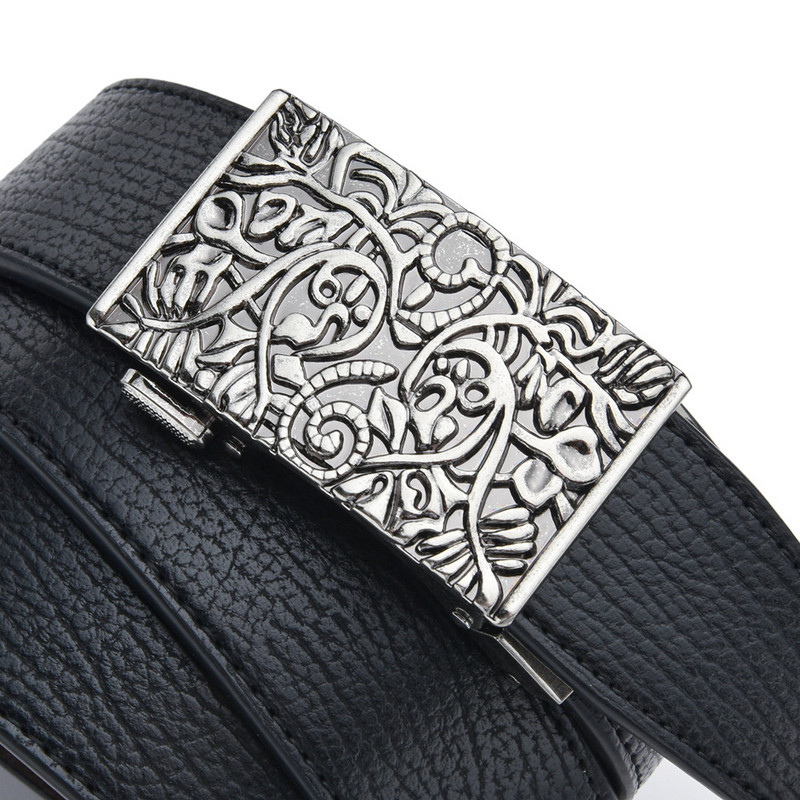 Kuulsa kaubamärgi disainer Meeste rihm Uus saabumine pruun must nahkrihm Meeste rihmad Luksuslikud automaatsed pandlaga rihmad meestele B700