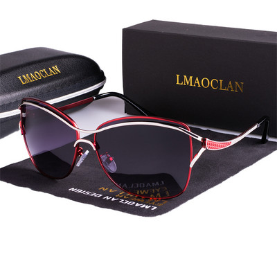 Moteriški poliarizuoti akiniai nuo saulės Prabangūs mados moteriški vintažiniai prekės ženklo dizaineriai vairuojantys akiniai nuo saulės Oculos Gafas