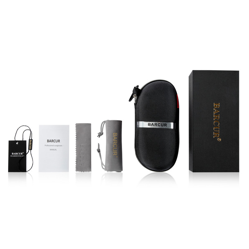 BARCUR Luksuslikud polariseeritud päikeseprillid Naiste Ümarad päikeseprillid Naistele Lunette De Soleil Femme