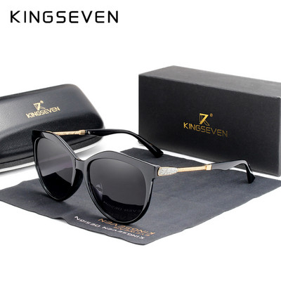 KINGSEVEN 2022 polariseeritud naiste päikeseprillid Gradient Lens Luksuslikud päikeseprillid Kaubamärk Lentes de sol Mujer