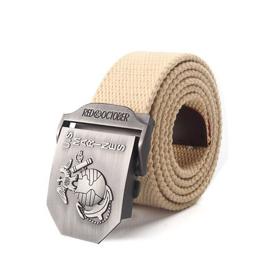 BOKADIAO Muški i ženski vojni platneni remen, luksuzni američki marinci, jeans remen s metalnom kopčom, vojni taktički remeni, muški remen za pojas, muški