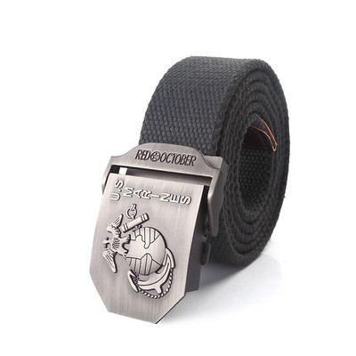 BOKADIAO Muški i ženski vojni platneni remen, luksuzni američki marinci, jeans remen s metalnom kopčom, vojni taktički remeni, muški remen za pojas, muški