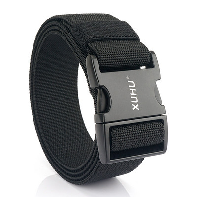 VATLTY Nouă centură elastică pentru bărbați din aliaj de aluminiu, 38 mm elastic, nailon, cu eliberare rapidă, curea militară, accesorii tactice pentru bărbați