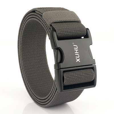 VATLTY Nouă centură elastică pentru bărbați din aliaj de aluminiu, 38 mm elastic, nailon, cu eliberare rapidă, curea militară, accesorii tactice pentru bărbați