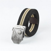 Visokokvalitetni platneni remen za muškarce i žene Muški platneni remen s automatskom kopčom od lake legure Jeep kopča Omladinski ležerni podebljani remen