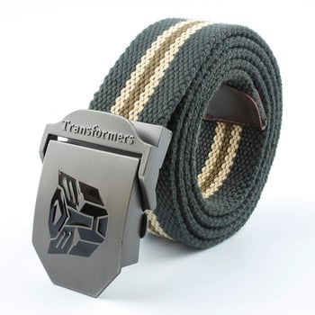 LTOHEYN 2022 Νέα Ανδρική Ζώνη Καμβά Transformers Style Outdoor Sports Training Belt Lengthened 140cm Fatty Available