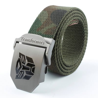 LTOHEYN 2022 Noua centură de pânză pentru bărbați, în stil Transformers, centură de antrenament pentru sport în aer liber, lungă 140 cm, disponibilă în grăsime