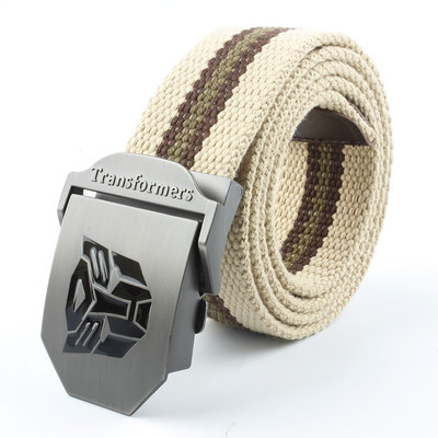 LTOHEYN 2022 Noua centură de pânză pentru bărbați, în stil Transformers, centură de antrenament pentru sport în aer liber, lungă 140 cm, disponibilă în grăsime