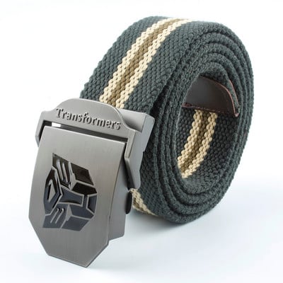 LTOHEYN 2022 Noua centură de pânză pentru bărbați, în stil Transformers, centură de antrenament pentru sport în aer liber, lungă 140 cm, disponibilă în grăsime