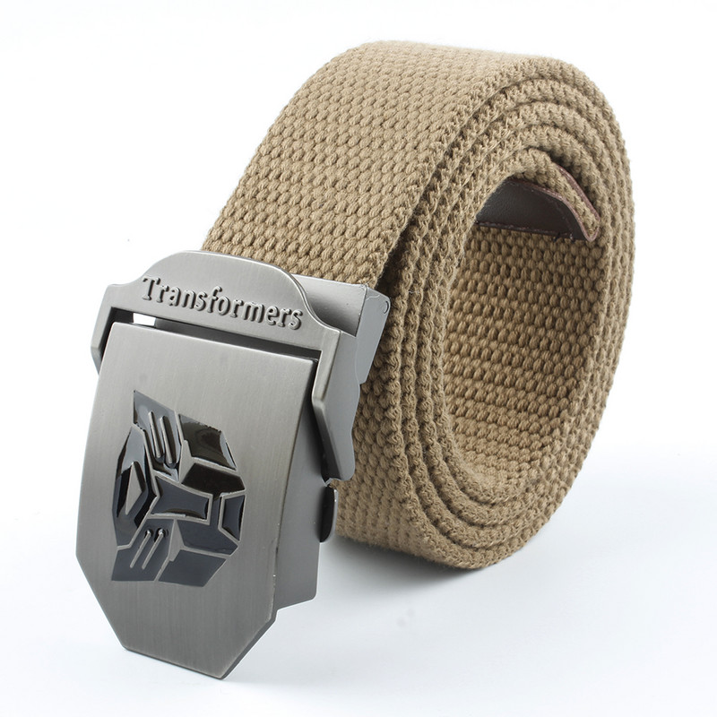 LTOHEYN 2022 Noua centură de pânză pentru bărbați, în stil Transformers, centură de antrenament pentru sport în aer liber, lungă 140 cm, disponibilă în grăsime