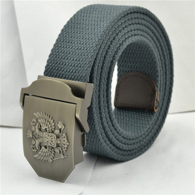 Taktinis vyrų diržas karinis drobė kūno plotis 3,8 cm dizaineriai Aukštos kokybės mados prekės ženklo Rusijos nacionalinės emblemos juosmens juosta