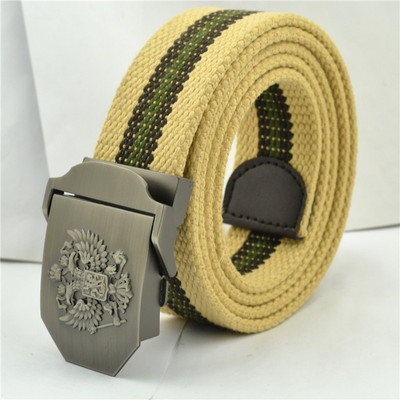Taktinis vyrų diržas karinis drobė kūno plotis 3,8 cm dizaineriai Aukštos kokybės mados prekės ženklo Rusijos nacionalinės emblemos juosmens juosta