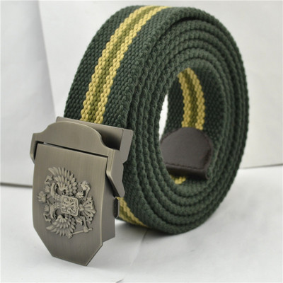 Taktinis vyrų diržas karinis drobė kūno plotis 3,8 cm dizaineriai Aukštos kokybės mados prekės ženklo Rusijos nacionalinės emblemos juosmens juosta