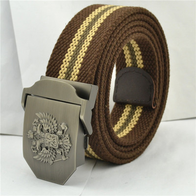 Taktinis vyrų diržas karinis drobė kūno plotis 3,8 cm dizaineriai Aukštos kokybės mados prekės ženklo Rusijos nacionalinės emblemos juosmens juosta