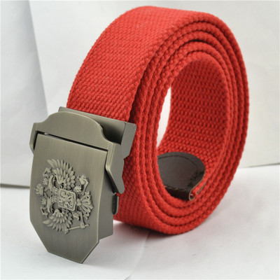 Taktinis vyrų diržas karinis drobė kūno plotis 3,8 cm dizaineriai Aukštos kokybės mados prekės ženklo Rusijos nacionalinės emblemos juosmens juosta