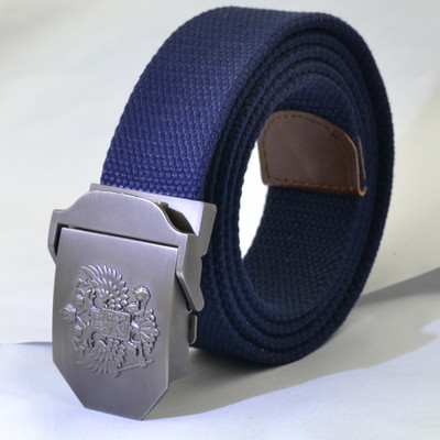 Taktinis vyrų diržas karinis drobė kūno plotis 3,8 cm dizaineriai Aukštos kokybės mados prekės ženklo Rusijos nacionalinės emblemos juosmens juosta