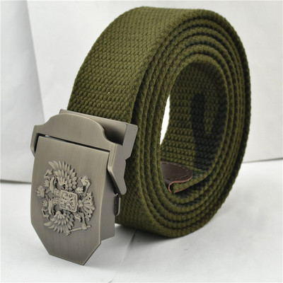 Taktinis vyrų diržas karinis drobė kūno plotis 3,8 cm dizaineriai Aukštos kokybės mados prekės ženklo Rusijos nacionalinės emblemos juosmens juosta