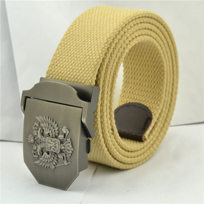 Taktinis vyrų diržas karinis drobė kūno plotis 3,8 cm dizaineriai Aukštos kokybės mados prekės ženklo Rusijos nacionalinės emblemos juosmens juosta