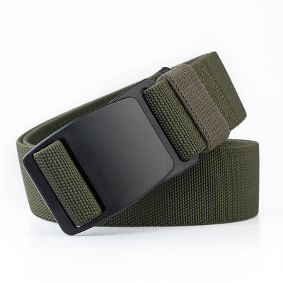 Nova robna marka uniseks dizajn plastični pojasevi s čeličnom kopčom za muškarce Visokokvalitetni platneni elastični pojasevi Pojasevi Ležerni muškarci ceinture cinto