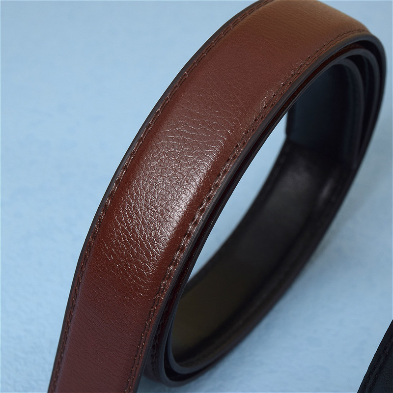 Meeste lukuta automaatne põrkrihma vahetusvöö rihmad Keharihm ilma pandlaga rihmadeta Meeste kvaliteetsed rihmad, must