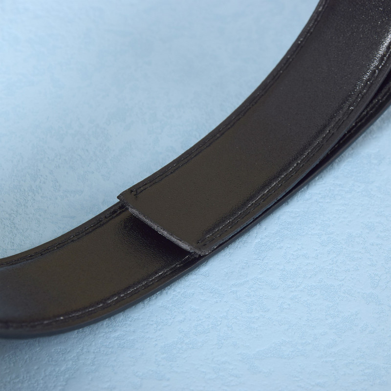 Meeste lukuta automaatne põrkrihma vahetusvöö rihmad Keharihm ilma pandlaga rihmadeta Meeste kvaliteetsed rihmad, must