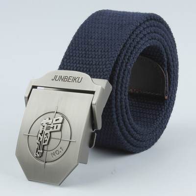 2021. Novi uniseks metalni visokokvalitetni platneni remen s uzorkom pištolja, policijski i vojni korisnički vanjski pojas, muški remen za obuku