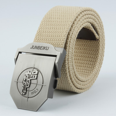 2021. Novi uniseks metalni visokokvalitetni platneni remen s uzorkom pištolja, policijski i vojni korisnički vanjski pojas, muški remen za obuku