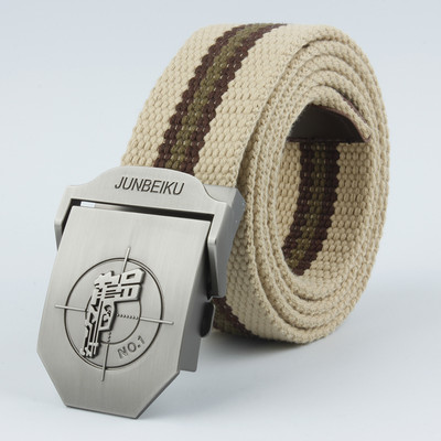 2021. Novi uniseks metalni visokokvalitetni platneni remen s uzorkom pištolja, policijski i vojni korisnički vanjski pojas, muški remen za obuku